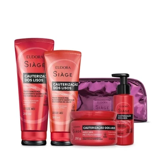 Kit Siàge Cauterização dos Lisos (4 itens) + Nécessaire em Oferta na Shopee