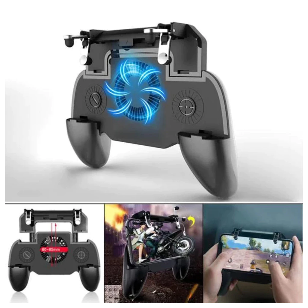 Controle com gatilhos para celular e cooler integrado