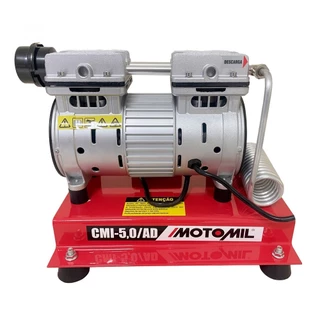 Compressor de ar direto 1,3 hp isento de óleo - CMI-5.0AD - Motomil em Oferta na Shopee