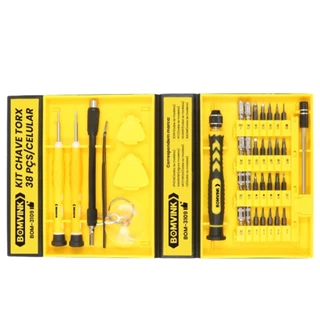 Jogo de bits e chaves de precisão para celular 38 peças com estojo - BOM-3109 Bomvink em Oferta na Shopee