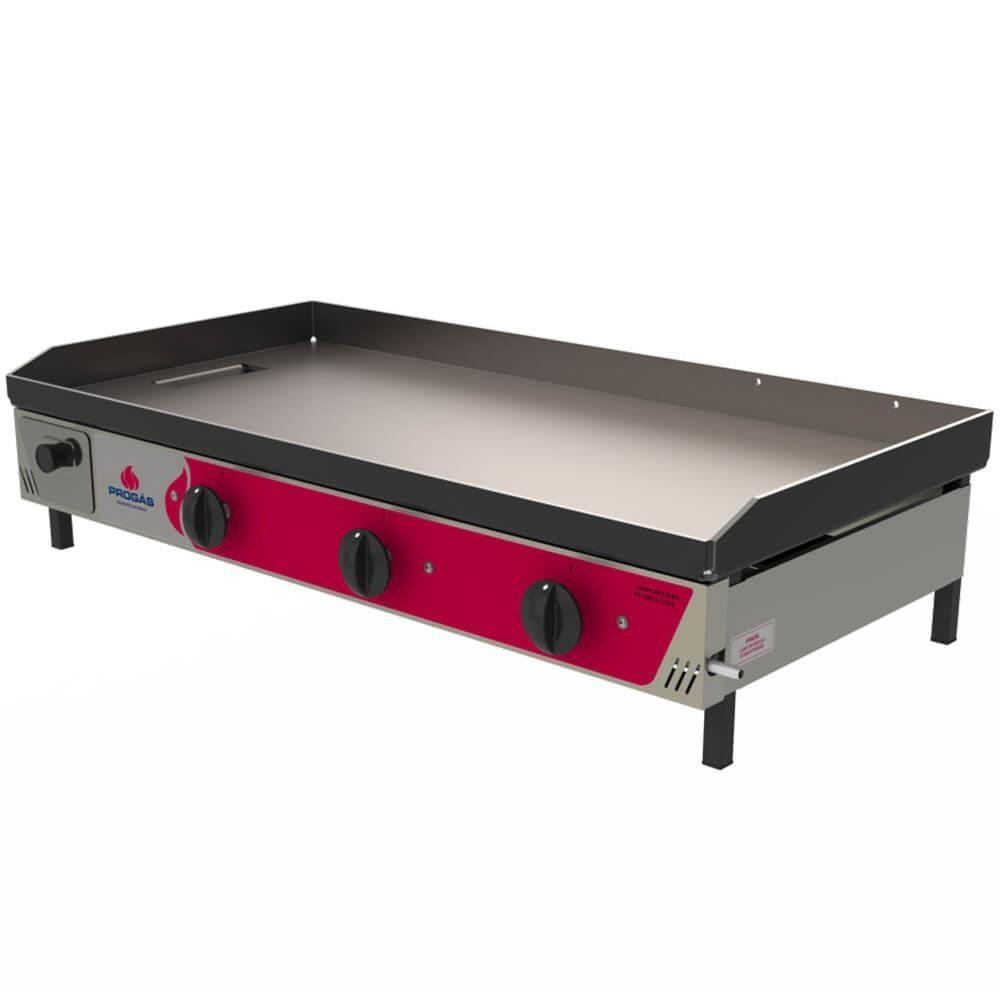 Chapa Bifeteira Progás 100cm PR1000G Style Aço Inox a Gás Ba