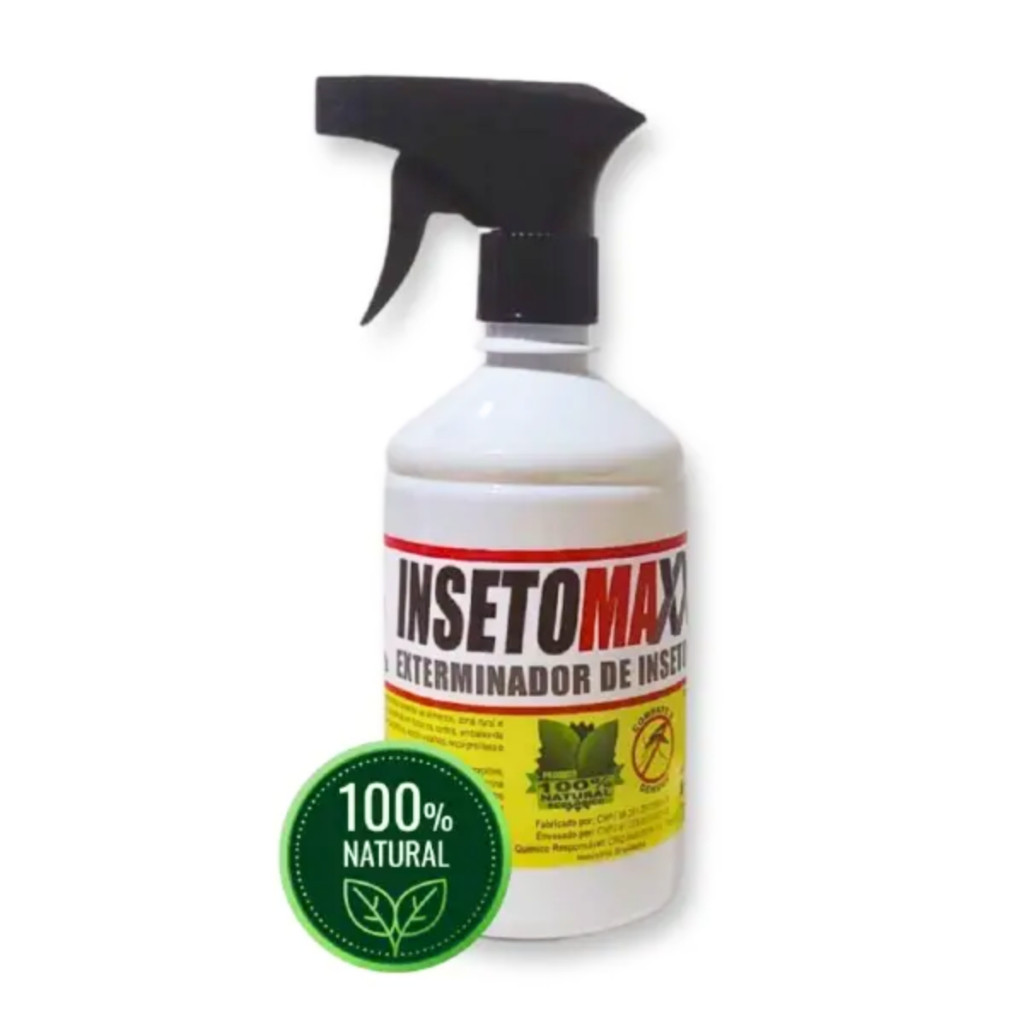 Exterminador Inseto Maxx 500ml 100% Natural Combate A Dengue inseticida ...