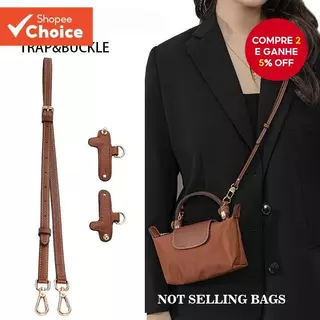Alça Crossbody De Couro Genuíno Para Longchamp Mini Bolsa Acessório Conversor De Ombro Sem Perfurações ​ em Oferta na Shopee