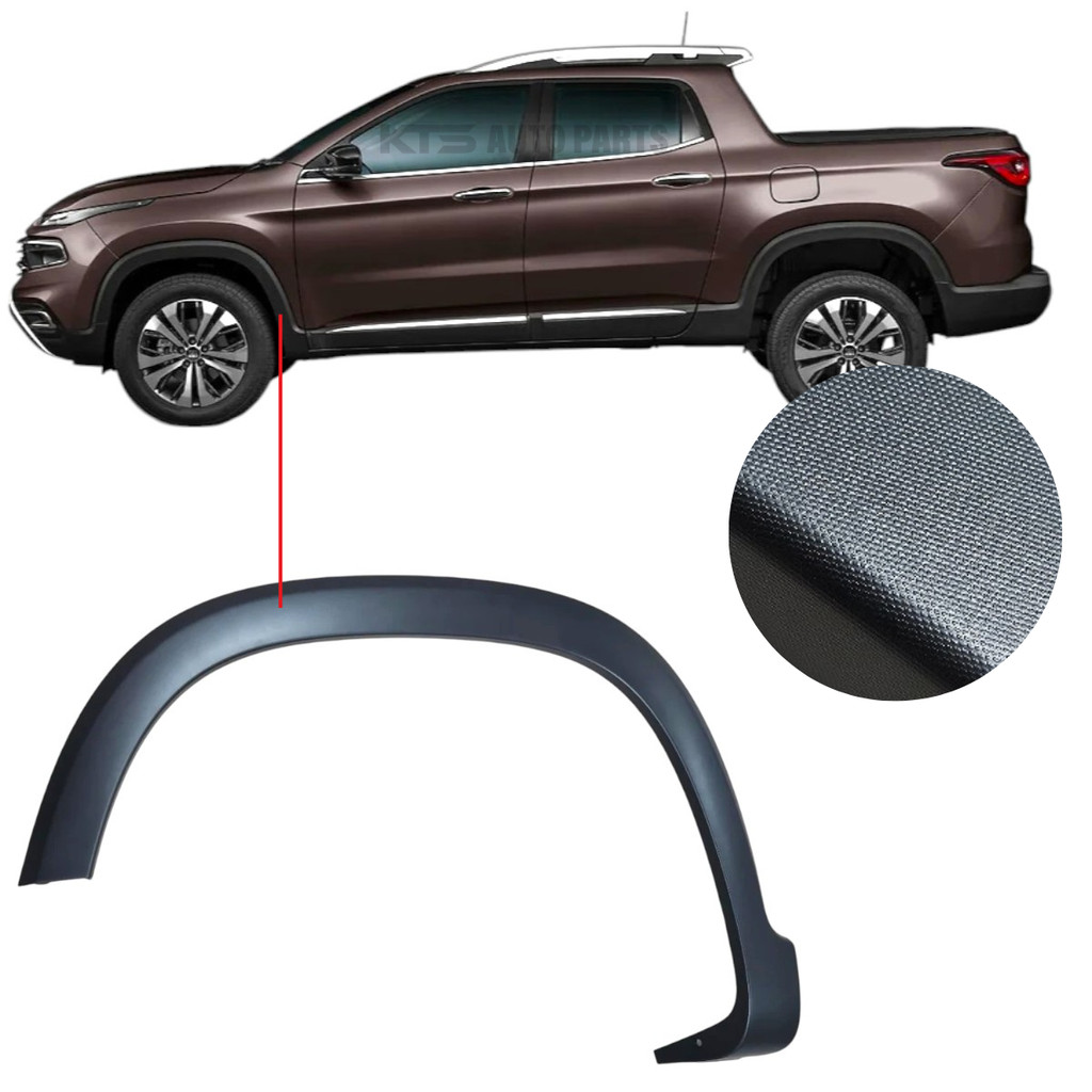 MOLDURA DO PARALAMA ESQUERDO FIAT TORO 2016 2017 2018 2019 2020
