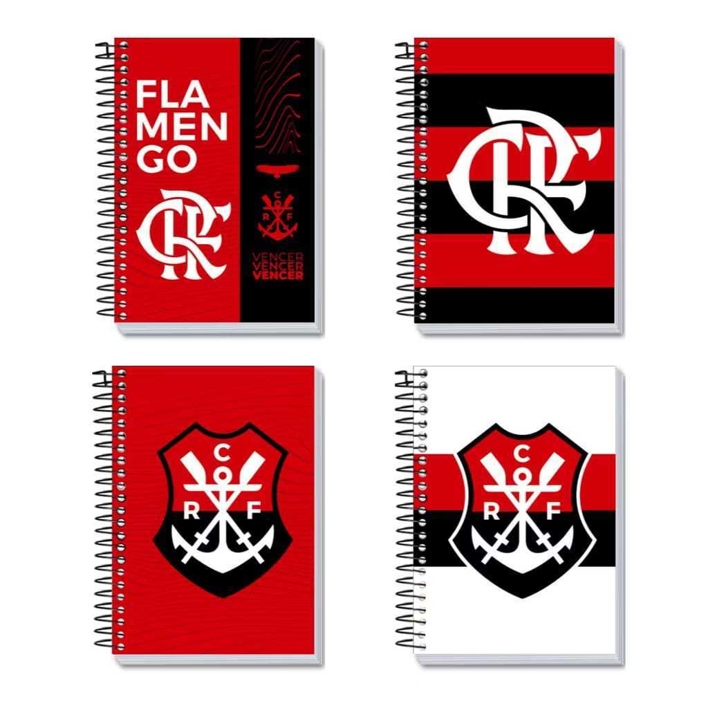 Kit 4 Capa Adesiva Para caderno escolar flamengo | Shopee Brasil