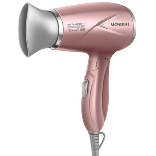 Secador de cabelo 1200W Golden rose travel SC-47-GR Mondial em Oferta na Shopee