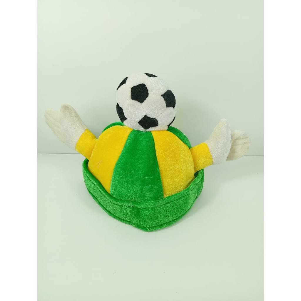 Chapéu Torcedor Seleção Brasileira Verde Amarelo Bola Futebol em Oferta na Shopee