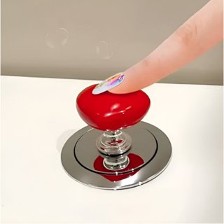 Botão de Pressão de Vaso Sanitário Descarga Formato Coração Decoração Forma Coração WL-2645