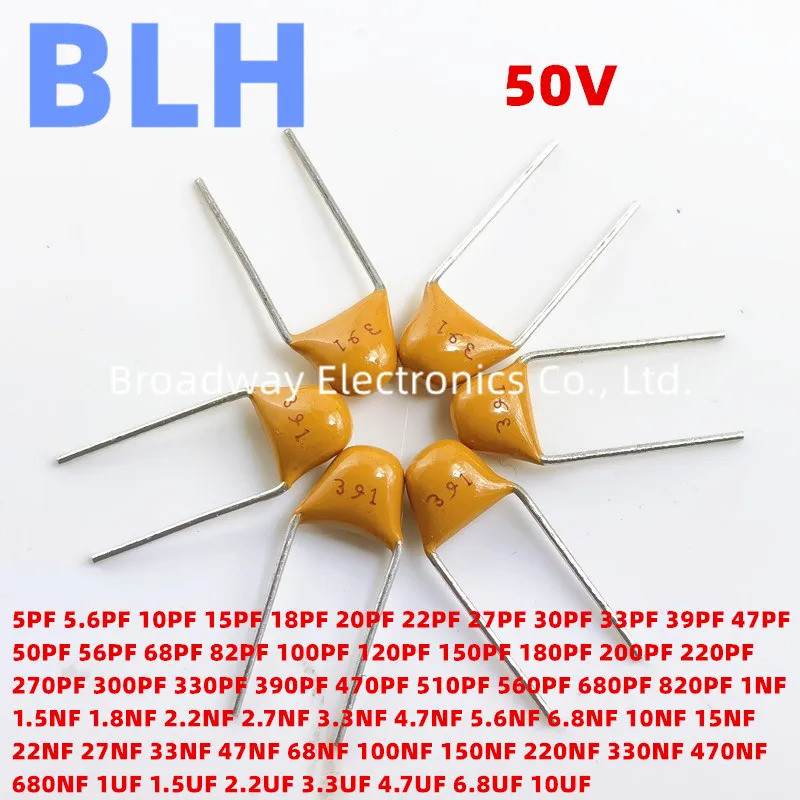 100 Peças capacitor Monolítico 50V 150PF 151 180PF 181 200PF 201 220PF ...