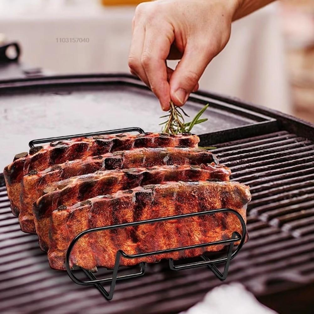 Suporte Para Assar TMZ14968 , Racks De Costela Churrasco Duráveis ...