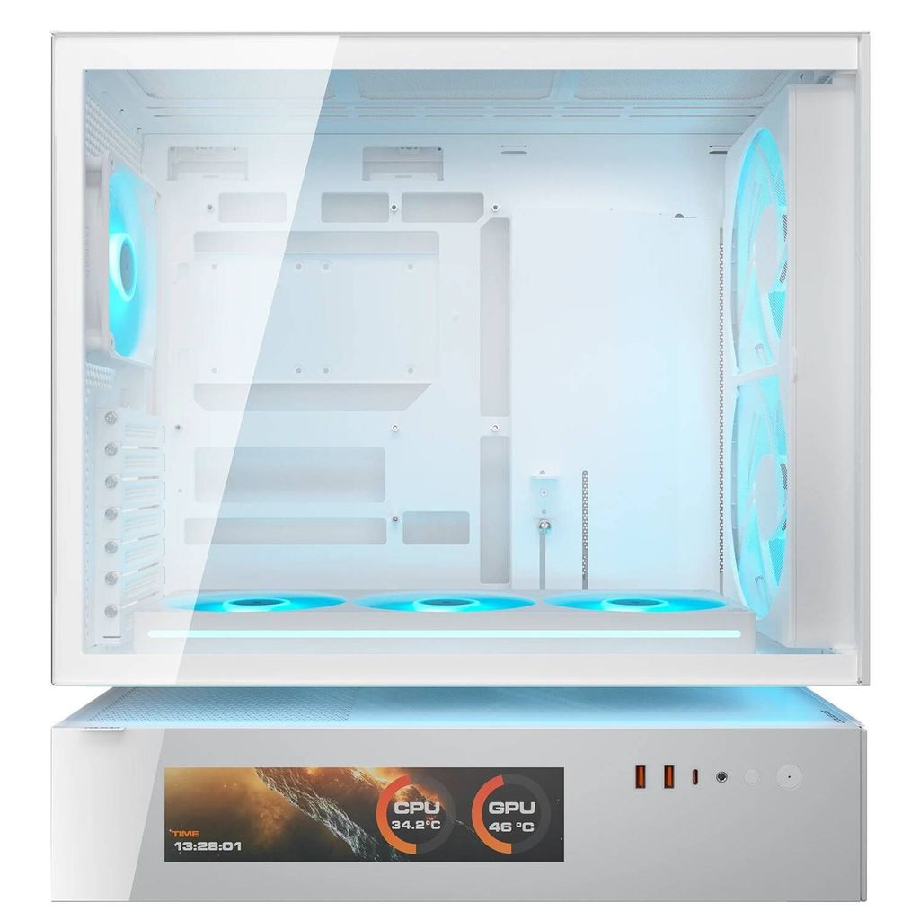 Gabinete Gamer Cougar CFV235 Mesh Vision, Mid-Tower, Tela LCD IPS