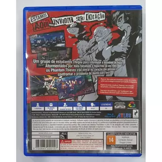 JOGO PERSONA 5 PS4 FÍSICO USADO