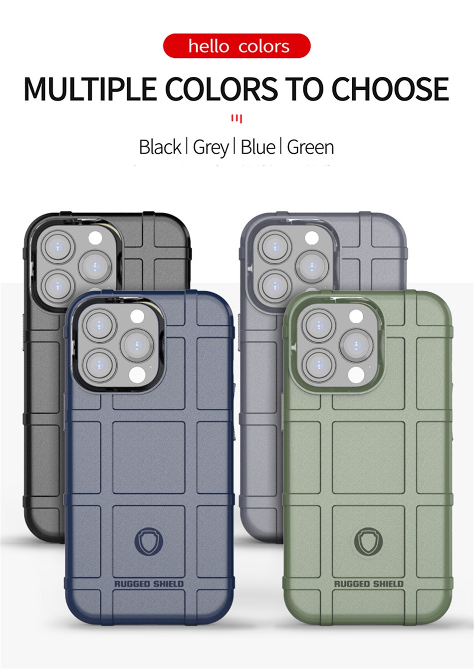 Custodia Metallica Per IPhone 14 Pro Con Supporto, Paraurti Militare Antiurto, Antipolvere, Con Protezione Schermo, Argento - 5
