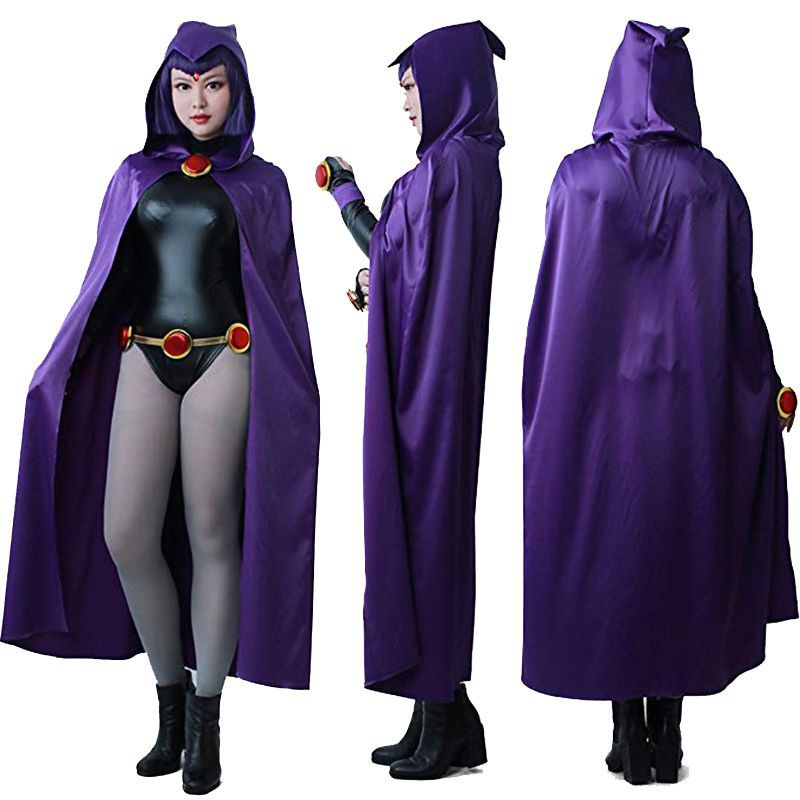 Fantasia De Raven Adolescentes De Luxo, Fantasia Para Cosplay E Halloween,  4 Peças/1 Conjunto, Halloween, Crianças & Adultos - Trajes De Cosplay -  AliExpress