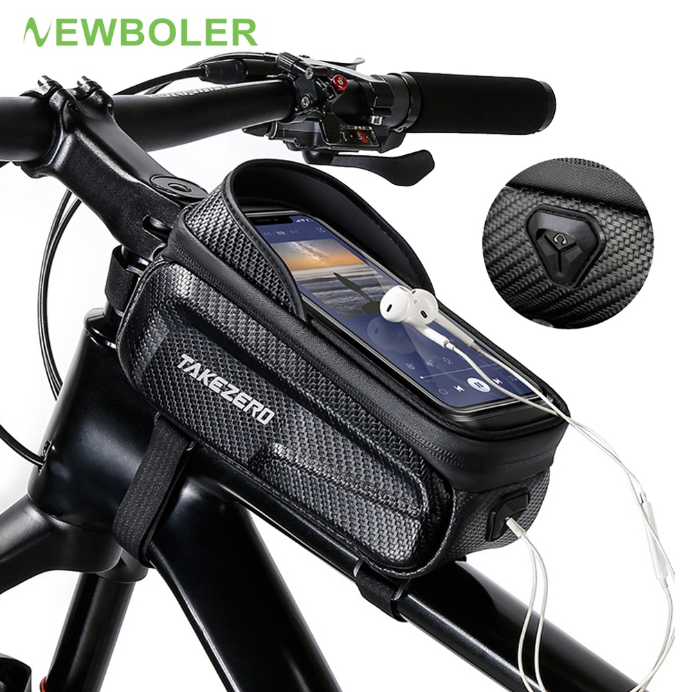 NEWBOLER Bolsa para Bicicleta Estrutura Tubo Dianteiro Estojo
