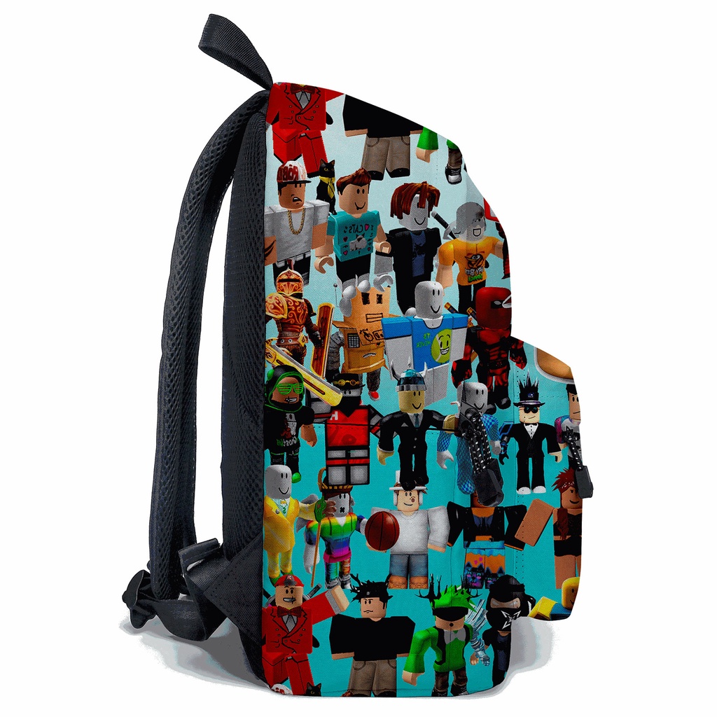 Mochila Escolar E Conjunto De Lancheira Para Estudantes Roblox Desenho  Animado/Crianças/Kit De Pacote + Livro De Almoço Traseiro - Escorrega o  Preço