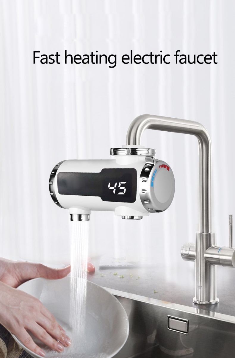 Tela LED para aquecedor de água quente e fria instantânea de torneira  elétrica 3000W