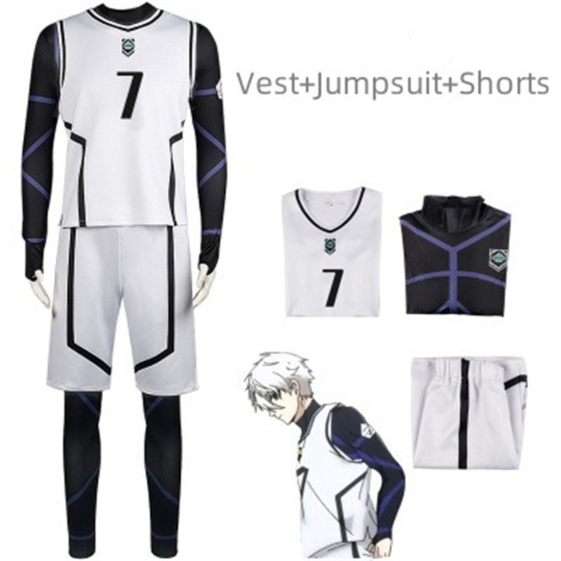 Traje De Cosplay Blue Lock Bachira Meguru, Camisa De Futebol