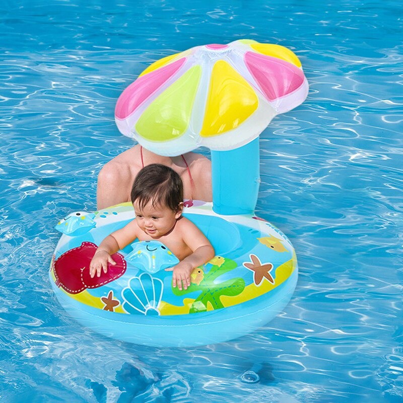Boia para Bebê criança formato Bote e cobertura Piscina | Shopee Brasil