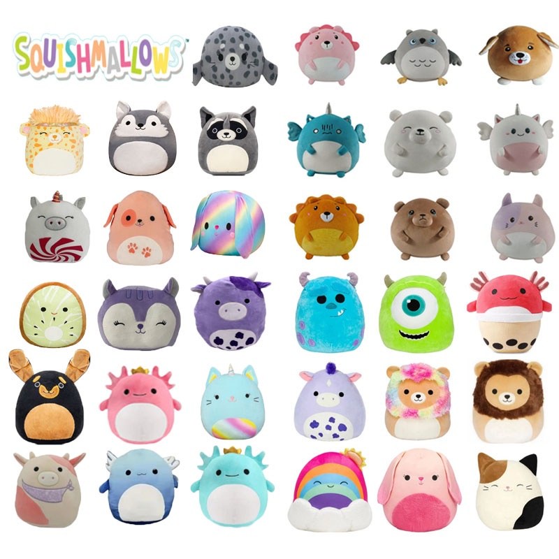 20-40cm SquishMallows Super Soft Plush Brinquedos Recheados Axolotl ...