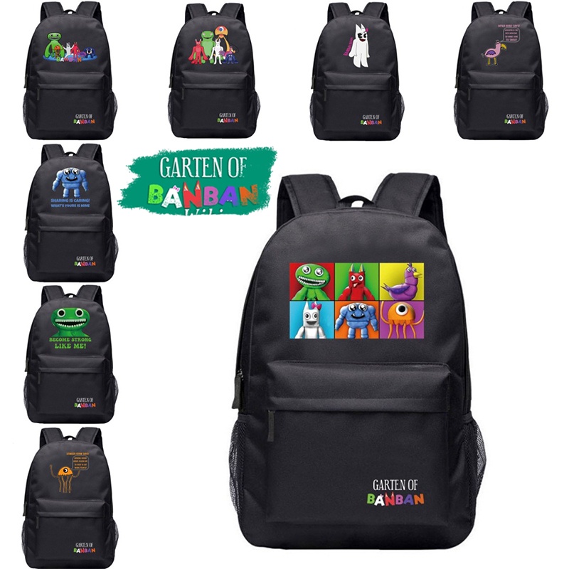 Alta qualidade unissex garten de banban 2 mochilas 3d na moda jogo escola  volta pacote para meninos 3 pçs/set novo garten de banban bookbag