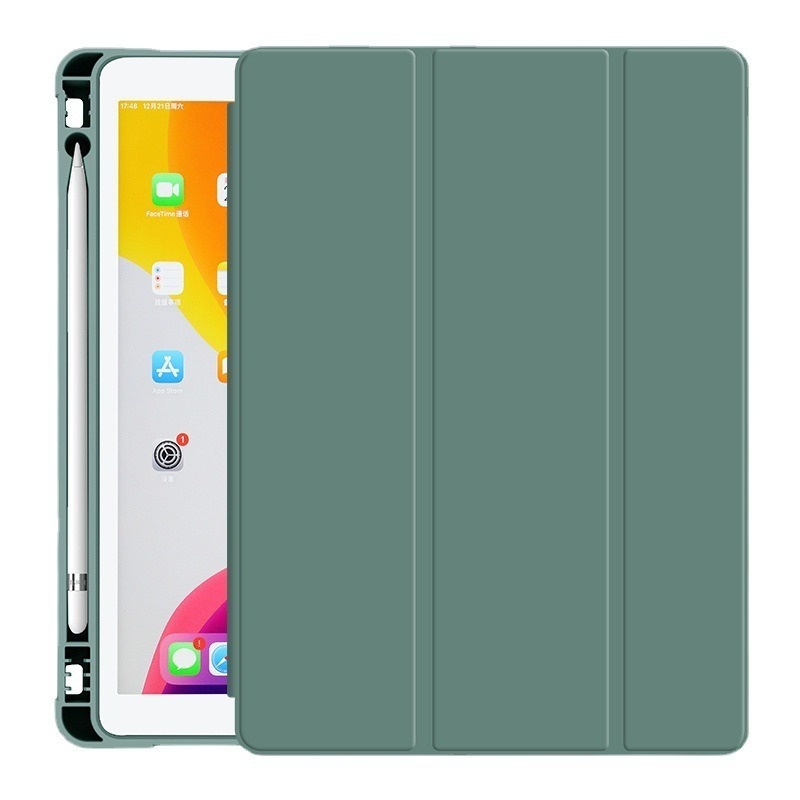 Capa sono inteligente ipad com slot para caneta silicone macio para 10,9 pol ipad air 4 5 geração