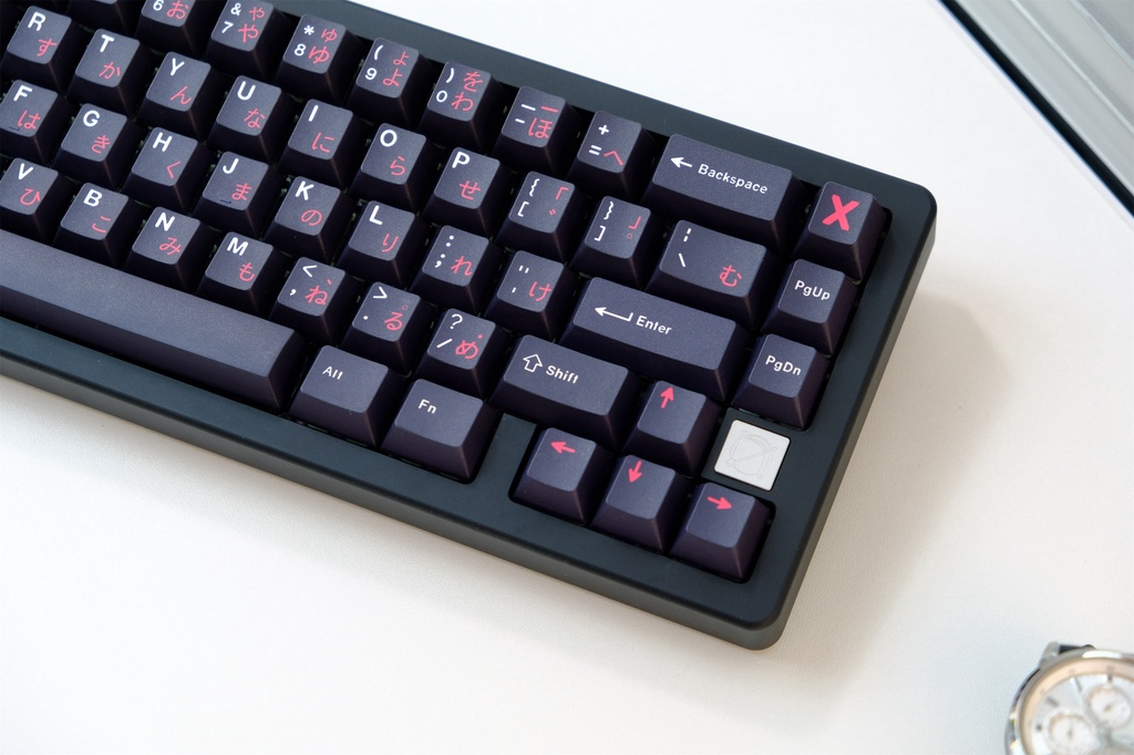 Chaveiro GMK Vermelho Japonês WOB Keycap , 129 Teclas PBT Keycaps