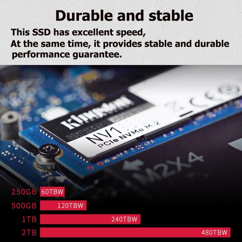 2TB Kingston NV1 M . 2 2280 NVMe SSD PCIe Desempenho Da Unidade De