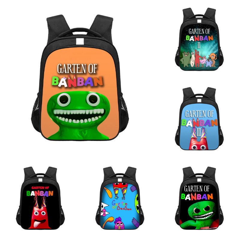 Garten Of Banban Jogo de Terror 3D Print Mochila Crianças Meninas