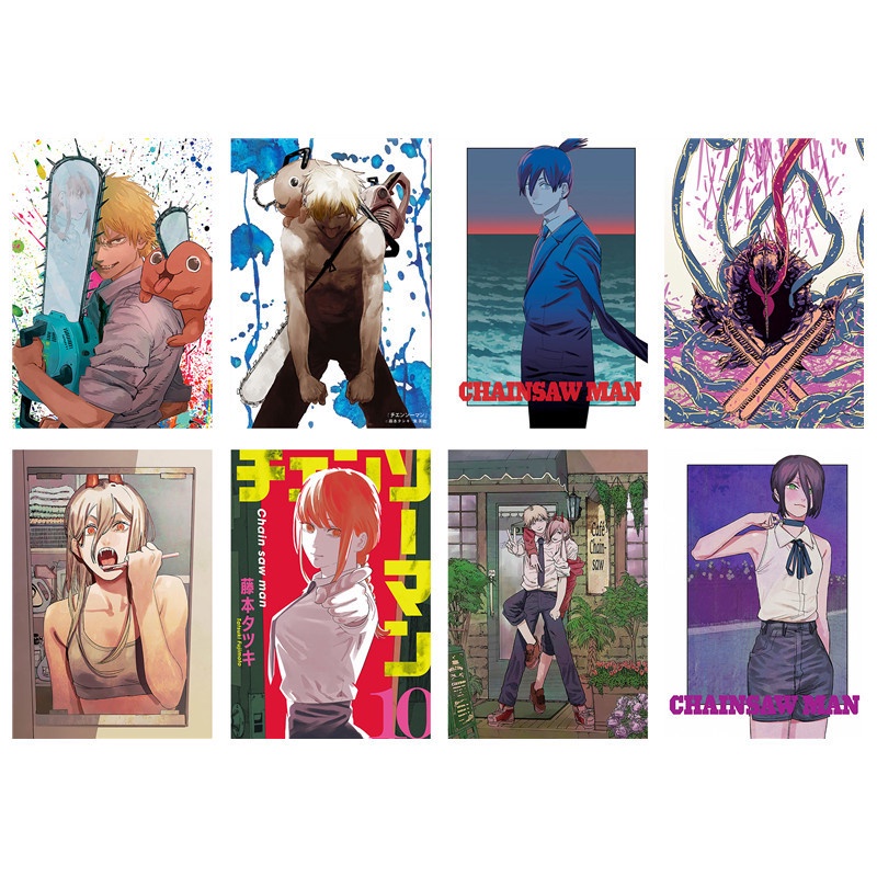 ZEEBOK Anime japonês meninos motosserra homem denji arte em tela pôster e  arte de parede impressão de imagem moderna decoração de quarto de família  pôsteres 12x18 polegadas (30x45cm)