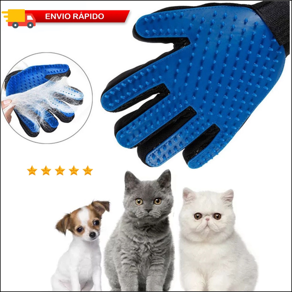 Luva Magnetica Para Tirar Pelos de Cão e Gato Escova Pet | Shopee Brasil