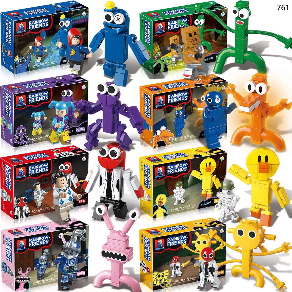 Roblox Rainbow Friends Kit 8x1 Blocos De Montar Compatível a lego