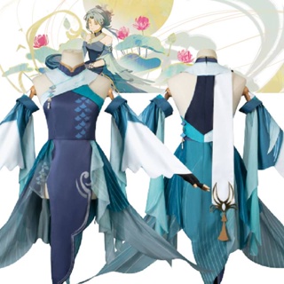 Premium Keqing Cosplay Roupa Feminina Personagens Do Jogo Genshin