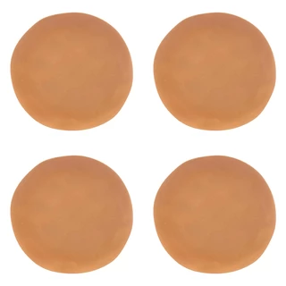 Kit 4 Pratos Sobremesa De Bambu Organic 19cm Lyor Cores