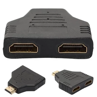 Divisor e Duplicador Hdmi Macho para 2 Hdmi Fêmea