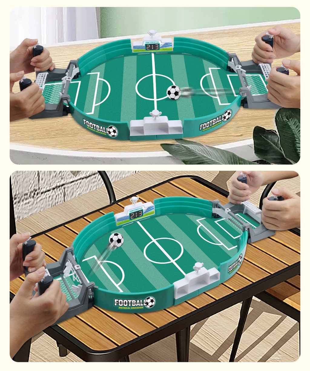Jogo de mesa Foosball, mesa clássica de futebol para 2 pessoas, famílias –  jogos de futebol de lazer, traz horas de alegria para todas as noites de  família, bares, festas