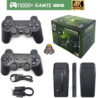 Game Stick 4K 15 mil Jogos 128Gb Console Original Clássicos Retro Com Saída HD TV Super Nintendo /PS1
