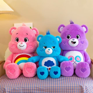 Care bears ursinhos carinhosos brinquedos de pelúcia cores do arco-íris materiais ecológicos enchimento completo