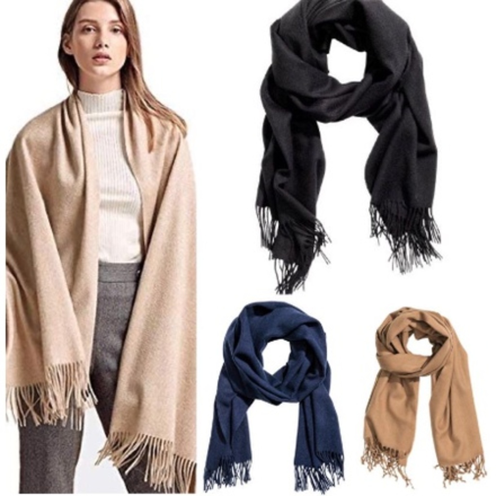 Cachecol Inverno Lenço Pashmina Xale Echarpe Feminino GROSSO E FINO ...