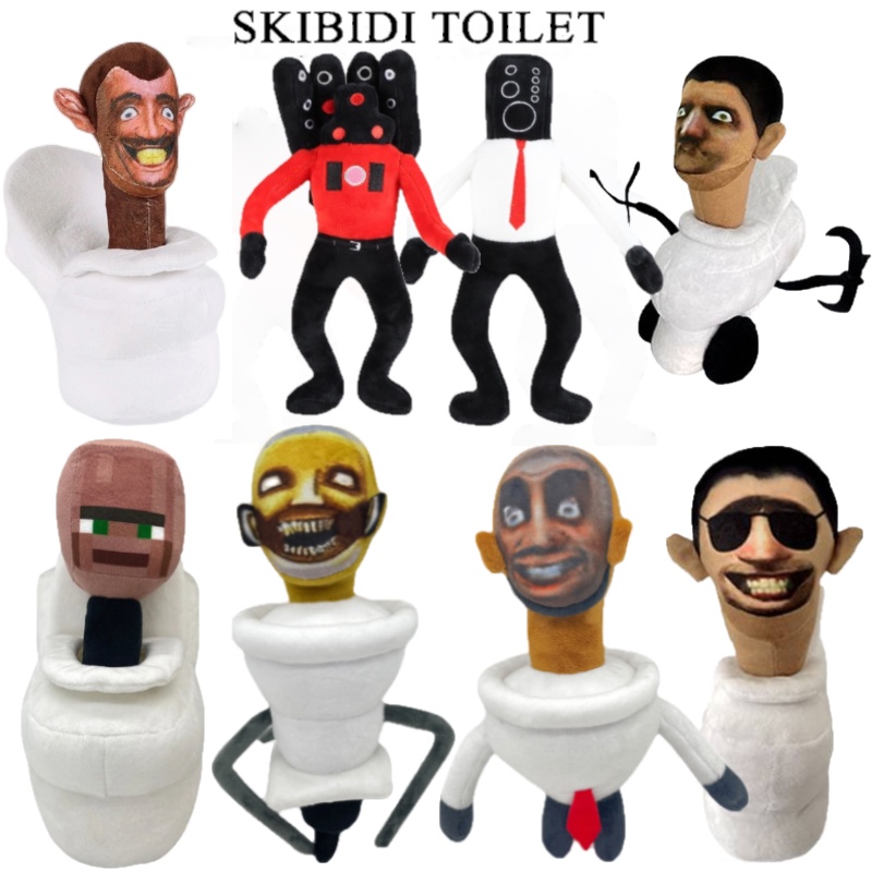 Adereços De Jogo De 30cm Skibidi Toilet Plush Toy Stuffed Dolls Prank ...
