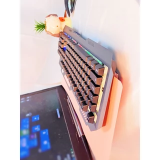 Kit de teclado e mouse gamer A-638 Português Brasil de cor preto Com Luz De LED