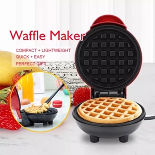 Mini Máquina De Waffles Elétricas Portáteis Antiaderentes 110V Cozimento Doméstica Compacta