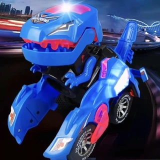 Infantil Brinquedo Carro que Vira Dinossauro com Música e Luzes