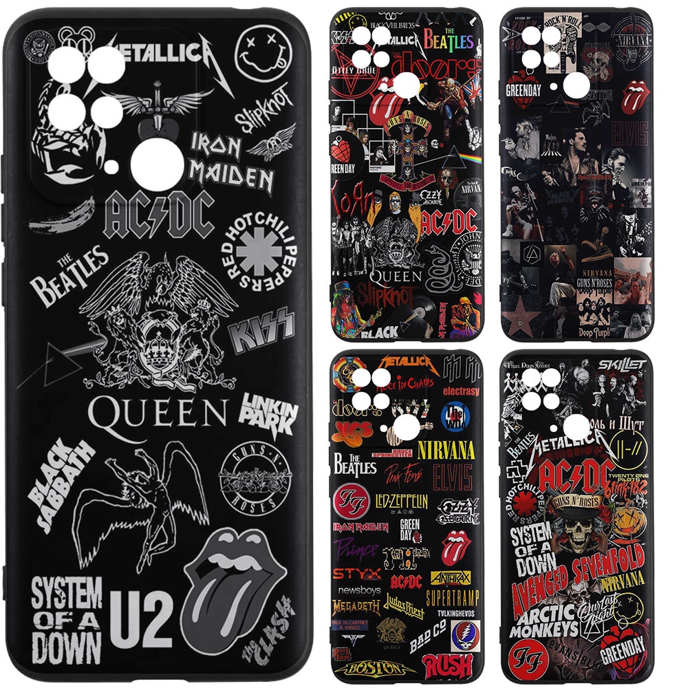 Capa De Silicone Macio TPU Para Samsung Galaxy A10S A10S A20 A30 A12 A32 A11 A30S S20 FE A22 4G HipHop Rock Band