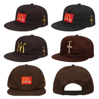 Boné De Beisebol Estilo Clássico Com Bordado Travis Scott Mcdonald's Confortável , Aba Larga