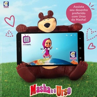 Supote para Celular Infantil Marcha e Urso Cama e Mesa