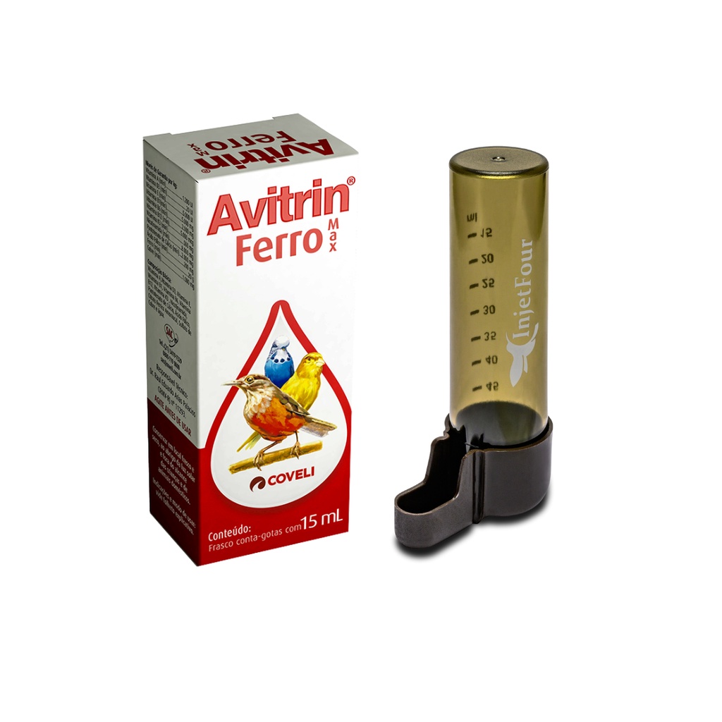 Avitrin Ferro Max para Pássaros (15ml)