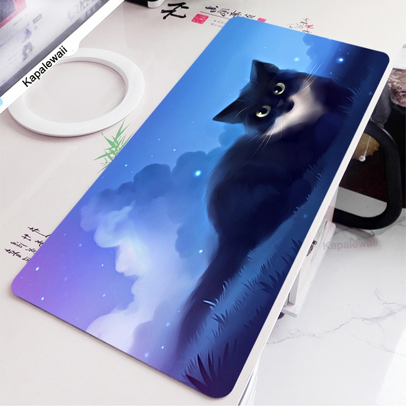 Tapete De Rato Grande Jogo Kawaii Gato Mouse Pad Fofo Composto