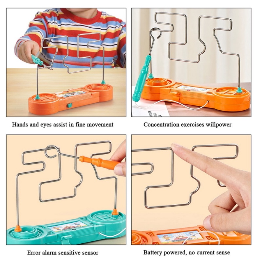 Brinquedo Desafio Do Choque Labirinto Educativo C/ Luz E Som