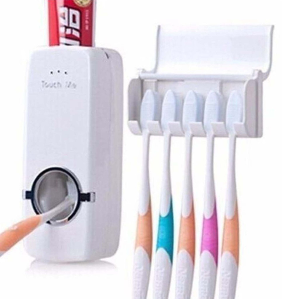 Dispenser Aplicador Creme Dental Pasta Dente Suporte Escovas